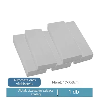 Háztartási abszorbens szivacscsík ablakokhoz, PVA-alapú (90% PVA, 10% PET), öntapadó, modern minimalista stílus, vízbarrier a falakon és a munkalapon