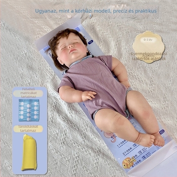 Újszülött magasság- diagram falikép, vízálló PVC, aranyos állatok mintával, teljes hosszúságú
