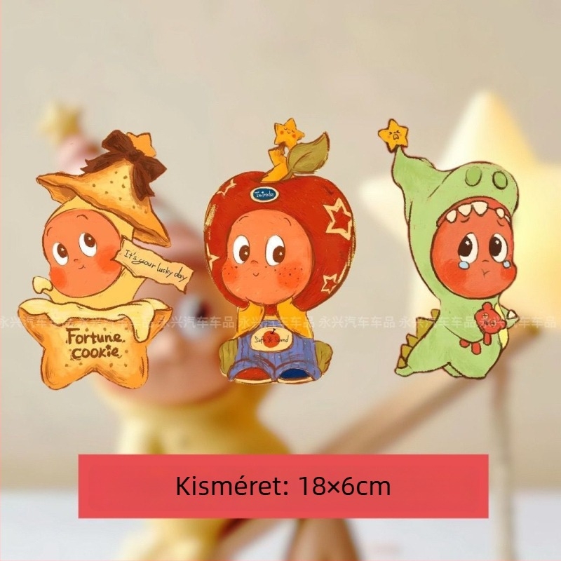Cartoon TwinkleTwinkle Apple Star Man készlet – aranyos, kreatív karosszériamatricák