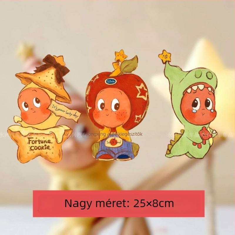 Cartoon TwinkleTwinkle Apple Star Man készlet – aranyos, kreatív karosszériamatricák