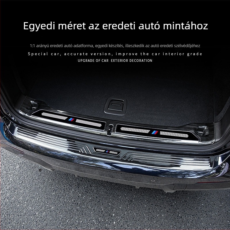 BMW X3 2018–2024 ajtó küszöb díszléc és hátsó csomagtartó védőcsík készlet | SNBLO | Személyre szabott feldolgozás: Igen