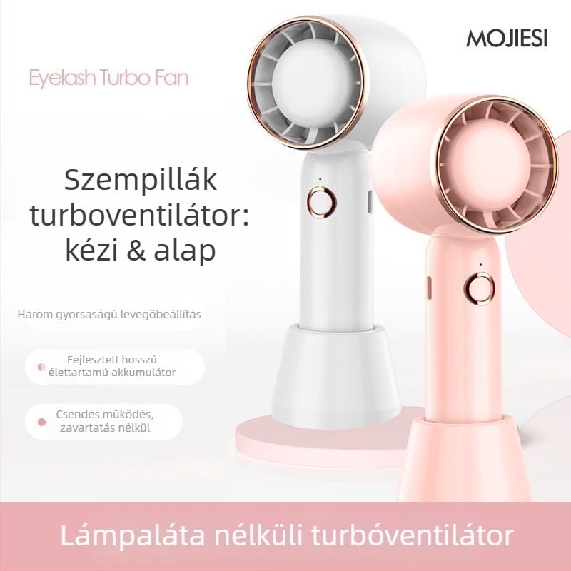 Szempilla-hosszabbítás szárítója, hordozható, újratölthető, kis ventilátor a szárításhoz