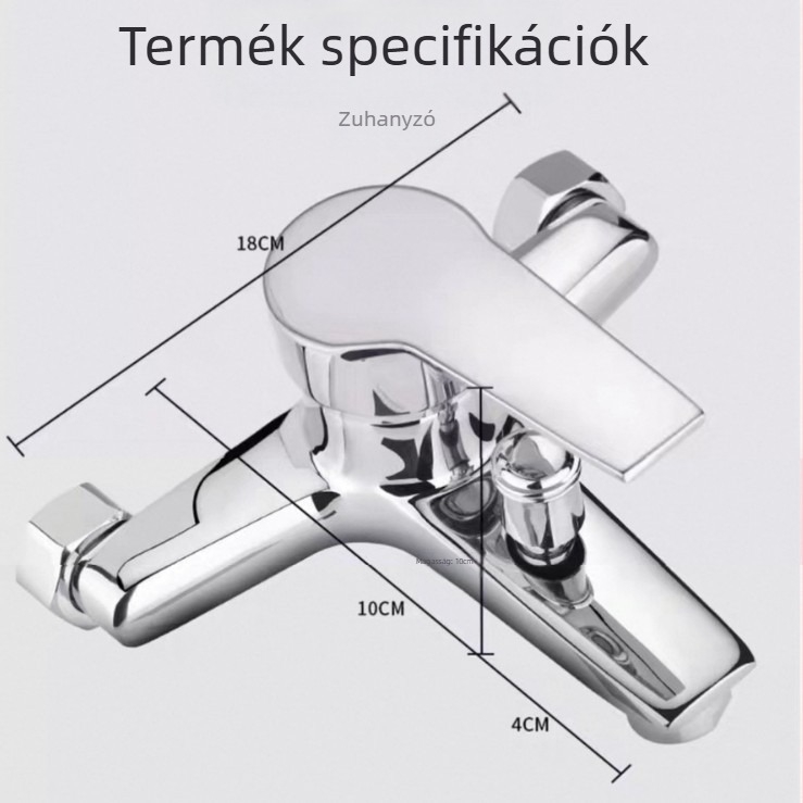 Réz testű fürdőszobai csaptelep, háromrészes felépítés, kerámiás szeleppel, rejtett szerelés, modell PLS-T-6