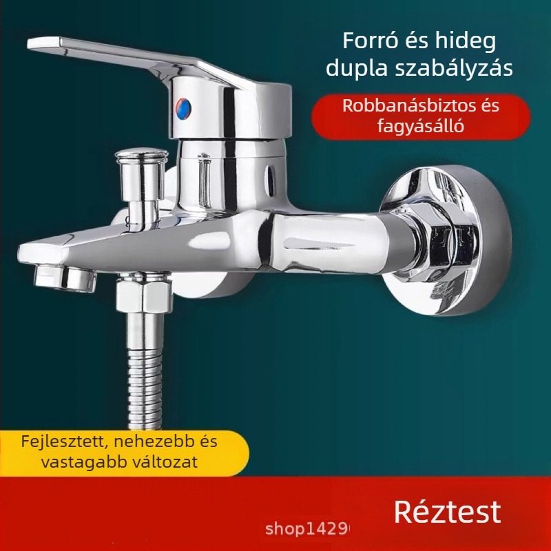 Réz testű fürdőszobai csaptelep, háromrészes felépítés, kerámiás szeleppel, rejtett szerelés, modell PLS-T-6