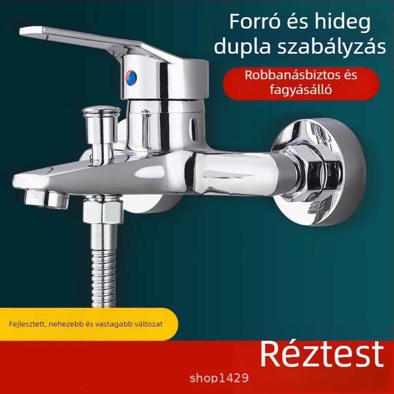 Réz testű fürdőszobai csaptelep, háromrészes felépítés, kerámiás szeleppel, rejtett szerelés, modell PLS-T-6