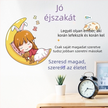 PVC falikép - Rajzfilm/Animációs minta, Inspiráló stílus, Vízálló, Tanuló térhez