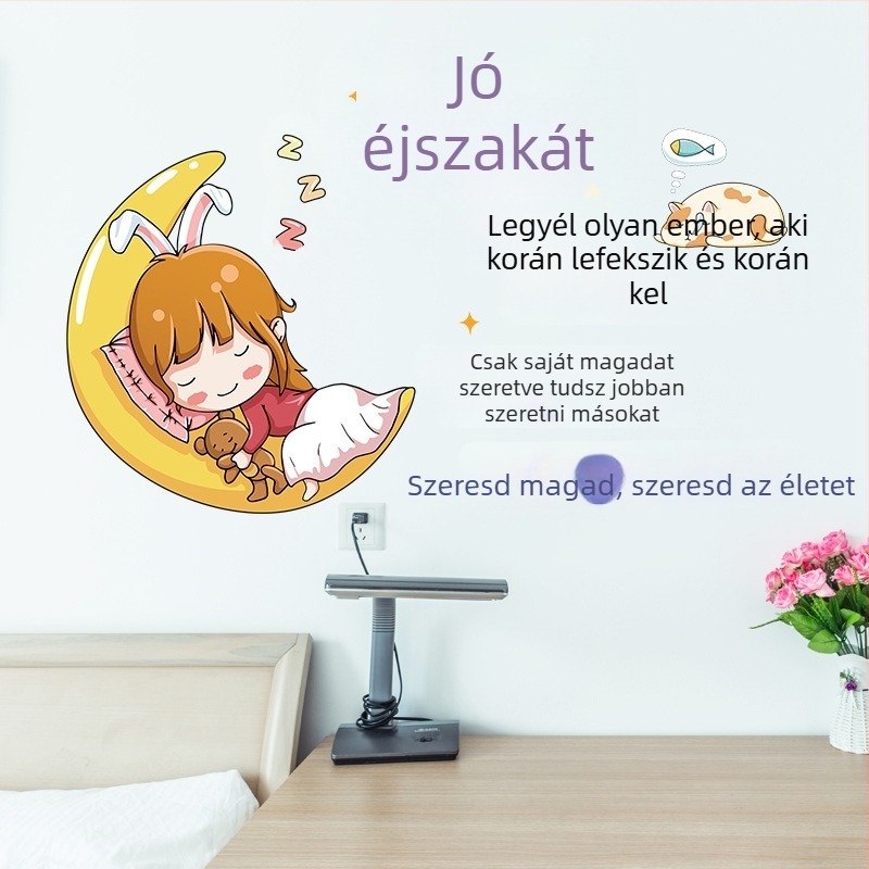 PVC falikép - Rajzfilm/Animációs minta, Inspiráló stílus, Vízálló, Tanuló térhez