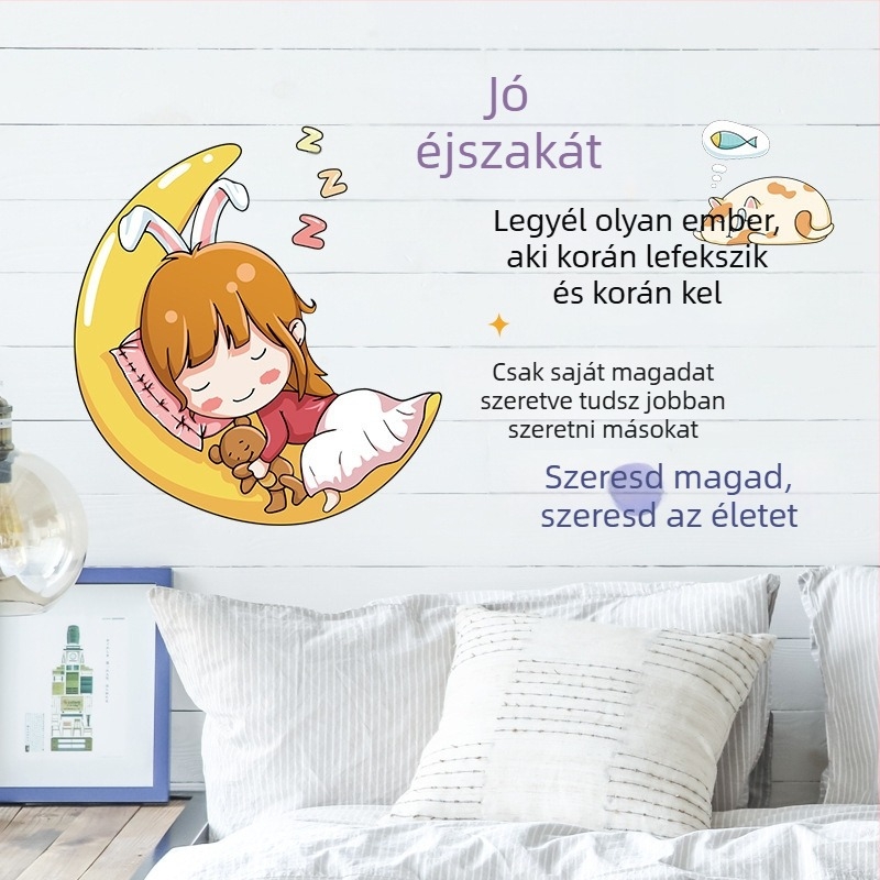 PVC falikép - Rajzfilm/Animációs minta, Inspiráló stílus, Vízálló, Tanuló térhez