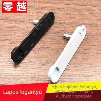 ablak- és ajtónyél, alacsony profilú rejtett fogó kulcsos hajtással, cinkötvözet DGYCZS-1, Zero Beyond, modern minimalista stílus