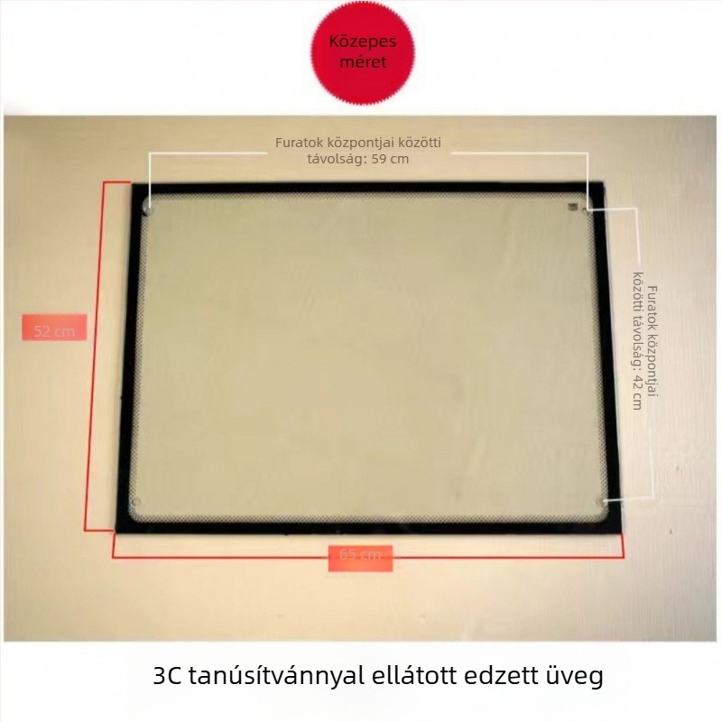 Első szélvédő motorkerékpár-triciklire, edzett üveg