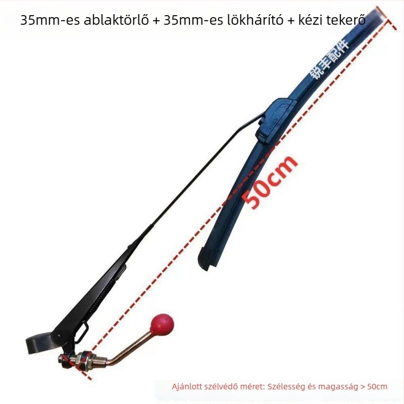 Első szélvédő motorkerékpár-triciklire, edzett üveg