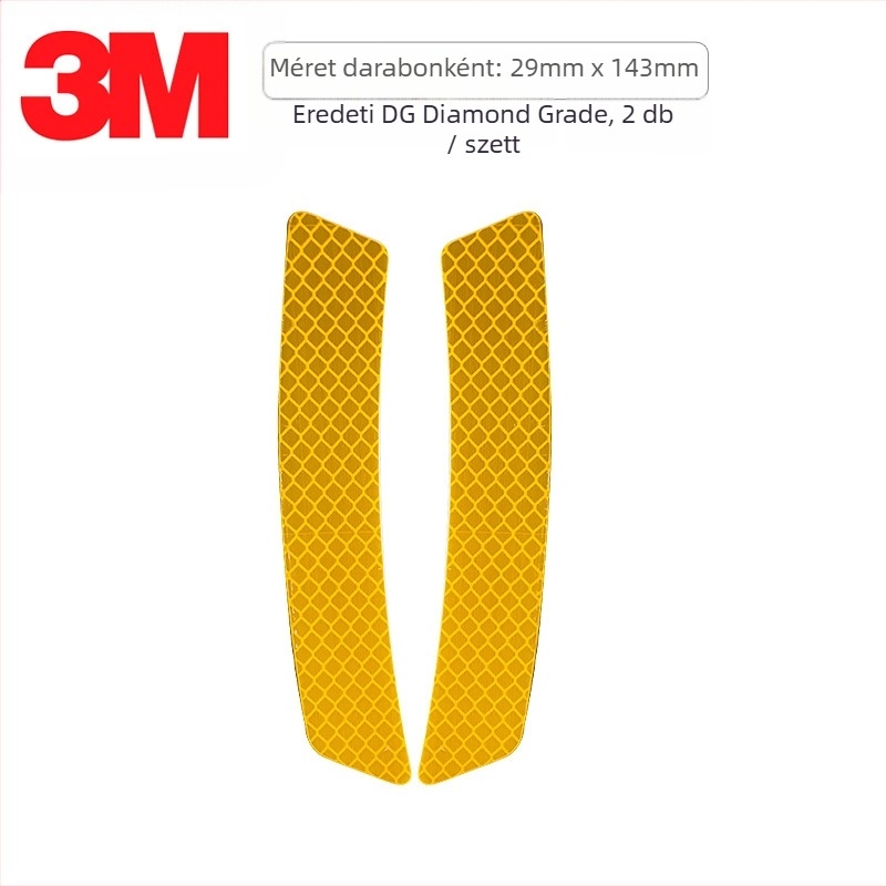 3M Diamond Level 4090 Autó első lökhárító reflektív matricája, kerékív-reflektív csík, karcolás elleni védelem, működési hőmérséklet -20°C-tól 50°C-ig