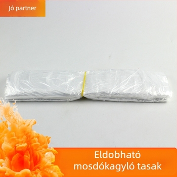 Egyszer használatos arctisztító mosdó készlet műanyag tasakkal – kozmetikai szalonhoz