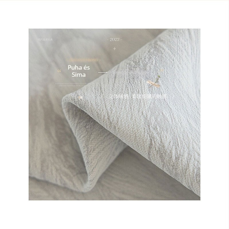 Francia stílusú Chenille Jacquard függöny 70–90% sötétítéssel, hálószoba és nappali számára, elegáns szürke árnyalat