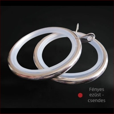 Fából készült függönygyűrűk klipekkel — csendes függőgyűrűk, római stílusú kör alakú akasztók, modern minimalist dizájn