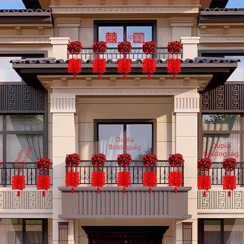 Esküvői balkon- és udvari dekorációs készlet korlát- és lépcsőfogantyúkkal (csomagolás: OPP; Márka: Ying Lun; Kategória: Egyéb esküvői kellékek; Alkalom: Esküvő)