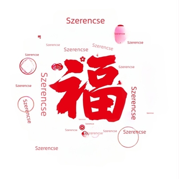 PVC ablak virág – statikus tapadó matrica ASZ4407 üvegajtókhoz, dekor 2026 tavaszi fesztiválhoz