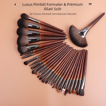 28-darabos sminkecset készlet, professzionális minőség, teljes készlet vegyes bőrtípushoz, 3 éves élettartam