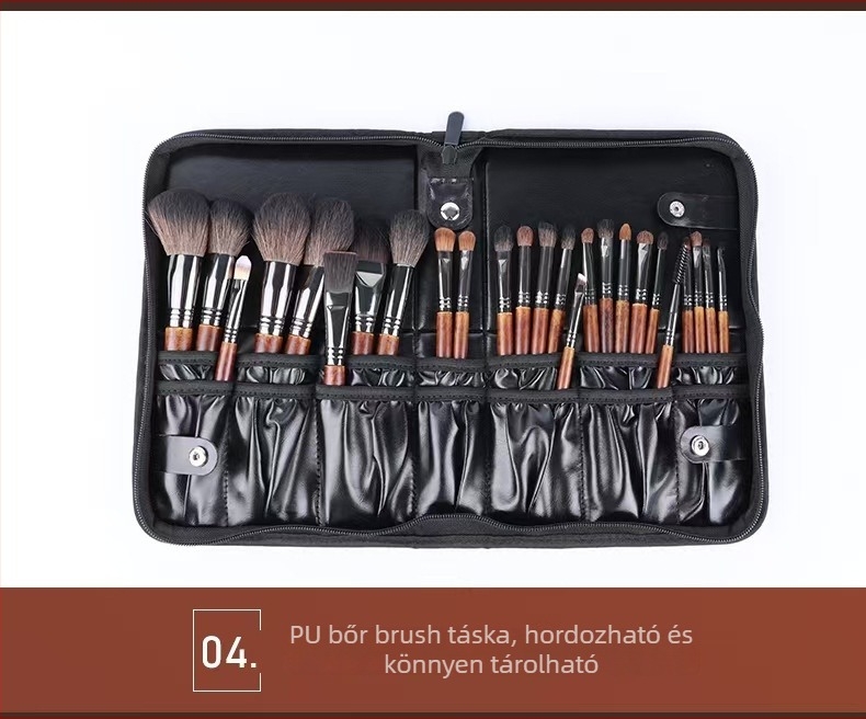 28-darabos sminkecset készlet, professzionális minőség, teljes készlet vegyes bőrtípushoz, 3 éves élettartam