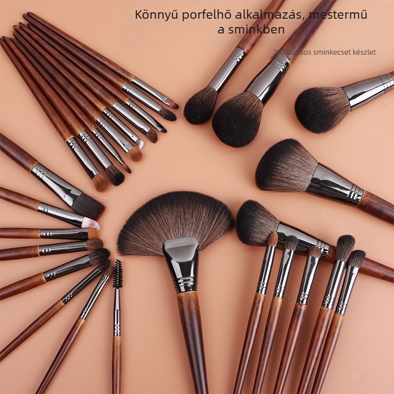 28-darabos sminkecset készlet, professzionális minőség, teljes készlet vegyes bőrtípushoz, 3 éves élettartam