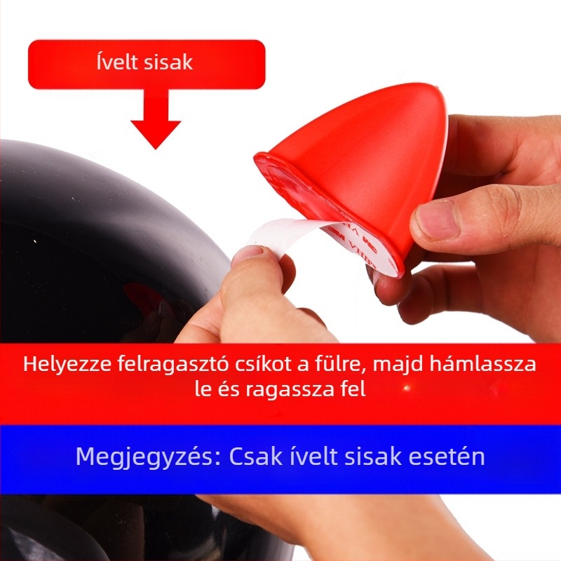 Sisakhoz való kiegészítő: macskafül, TPU, univerzális, márka Supermoto