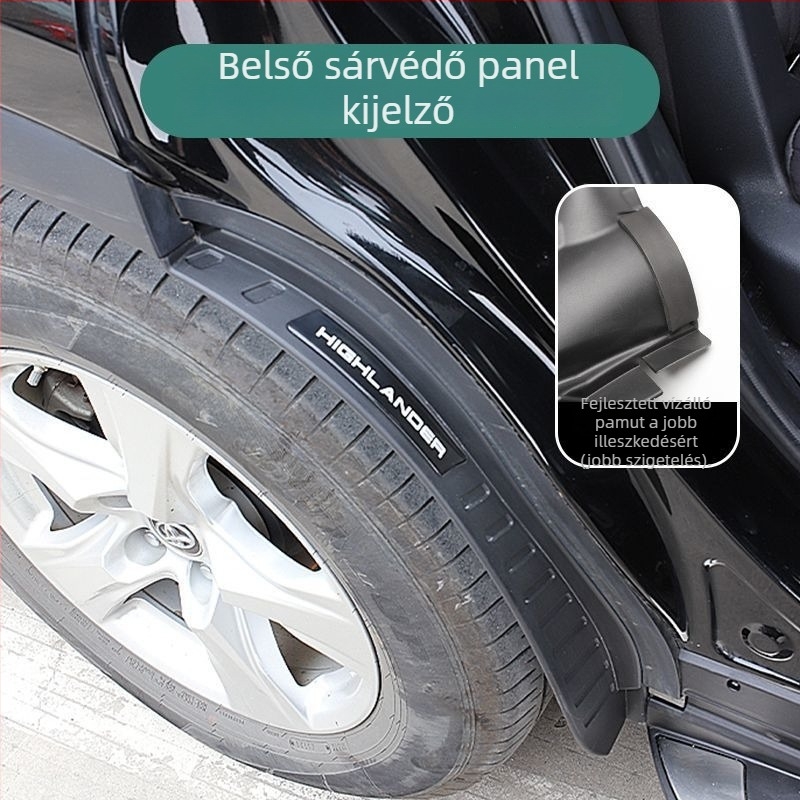 Toyota Highlander 2022-2024 kerékárk belső burkolat készlet – elöl és hátul