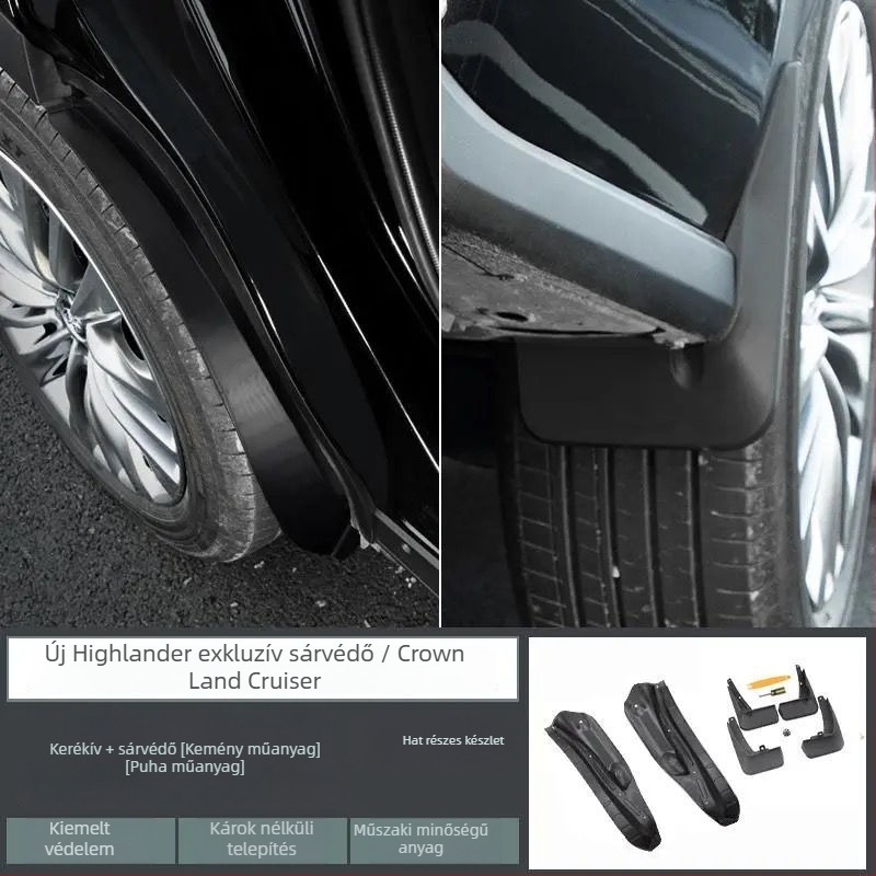 Toyota Highlander 2022-2024 kerékárk belső burkolat készlet – elöl és hátul