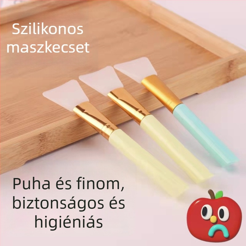 VENINOW Spa bőrápoló eszközök készlet, 4 darab: maszkos tál, ecset, szilikon kis tál, púderkanál