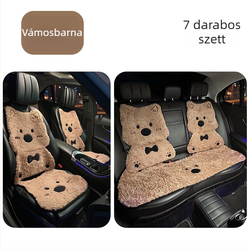 Autóülés párna téli melegítéssel, rajzfilmszerű stílus, töltőanyag szintetikus szálak, márka Yadingni