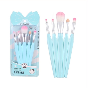 Mary'an 5 részes sminkecset készlet, nylon sörtékkel, tokkal