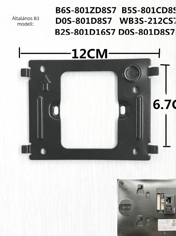 Beltéri videóinterkom egység, modell D0S-801D8S7 (FZ), 212CS7 tartóval