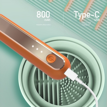 Elektromos sminkecset tisztító gyors töltéssel és szárító funkcióval, nettó tömeg 360 g, 36 darabos csomag