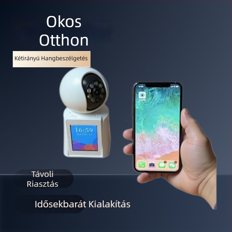 Jiajian V1 okos kamera, 720p élesség, 10 m+ távolság, beltéri használat, irányítás mobilalkalmazással