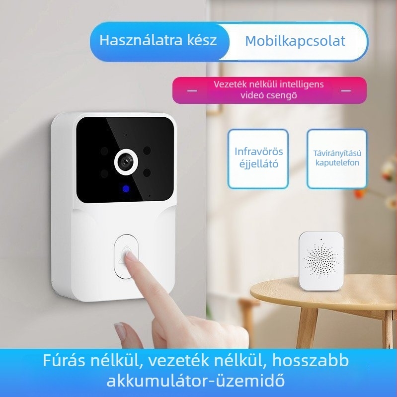 Beltéri és kültéri intelligens vizuális videókaputelefon kétirányú kommunikációval, 1080p HD IP kamera