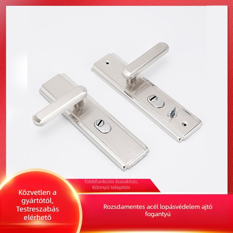 Chenxu CD601A-2 rozsdamentes acél ajtókilincs, lopás elleni védelem, modern és egyszerű dizájn