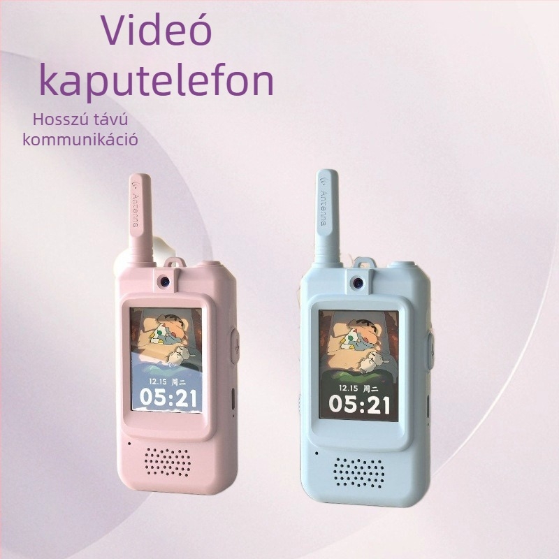 JK300 Amatőr szintű kézben tartható videó-interkom gyerekeknek, Hangal chat, Hosszú hatótávolságú vezeték nélküli videó, Elméleti távolság 500, RF kimenet 2900