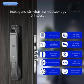 Z36 okos ajtózár ujjlenyomat, jelszó és arcfelismerés, távoli feloldás