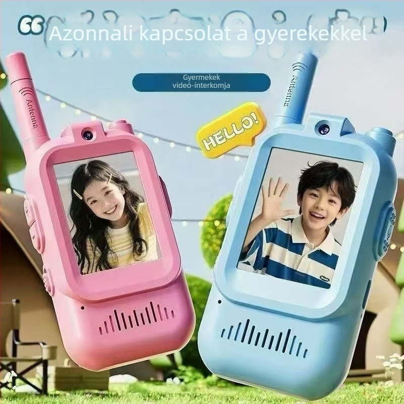 Gyerekeknek szóló videó walkie-talkie PCBA vezérlőpanellel – kétirányú videóhívás, videó interkom, kapacitás 100000