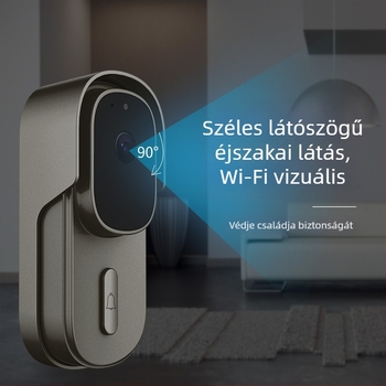Tuya okos vezeték nélküli ajtócsengő otthoni megfigyeléshez, vízálló, kétirányú beszélgetés, éjszakai látás, alacsony energiafogyasztás, Wi-Fi