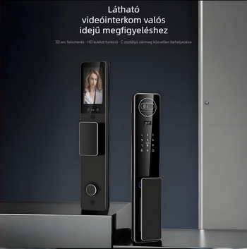 Okoszár 3D arcfelismeréssel és ujjlenyomat-azonosítással — Modell F63, tárolás ujjlenyomatok 100, több mint 100000 kinyitás, 0,3 s beolvasási idő