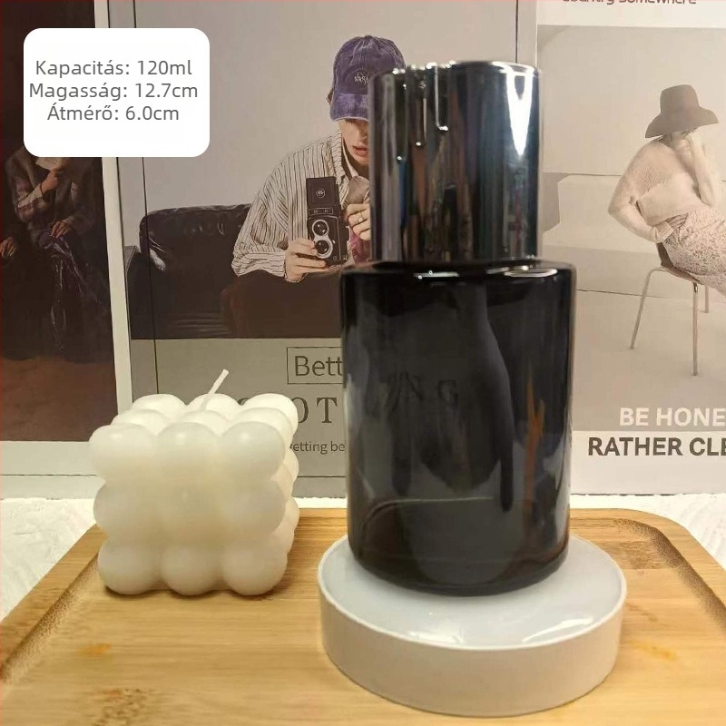 Autó illatosító üveg, magas fehér üveg, Hengya Glass, logónyomtatás elérhető, dekoratív célra