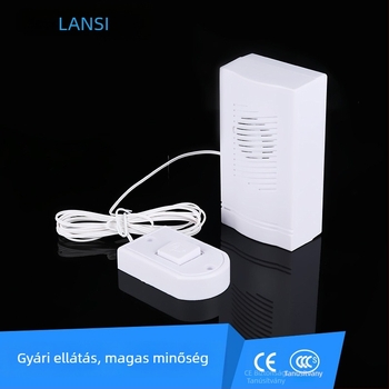 Vezeték nélküli ajtócsengő RL-627 • DC tápegység • 3V • Alkalmas iroda, otthon, gyár, bolt, garázs