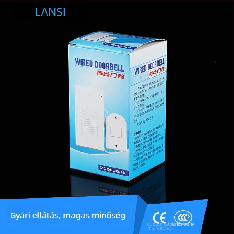Vezeték nélküli ajtócsengő RL-627 • DC tápegység • 3V • Alkalmas iroda, otthon, gyár, bolt, garázs