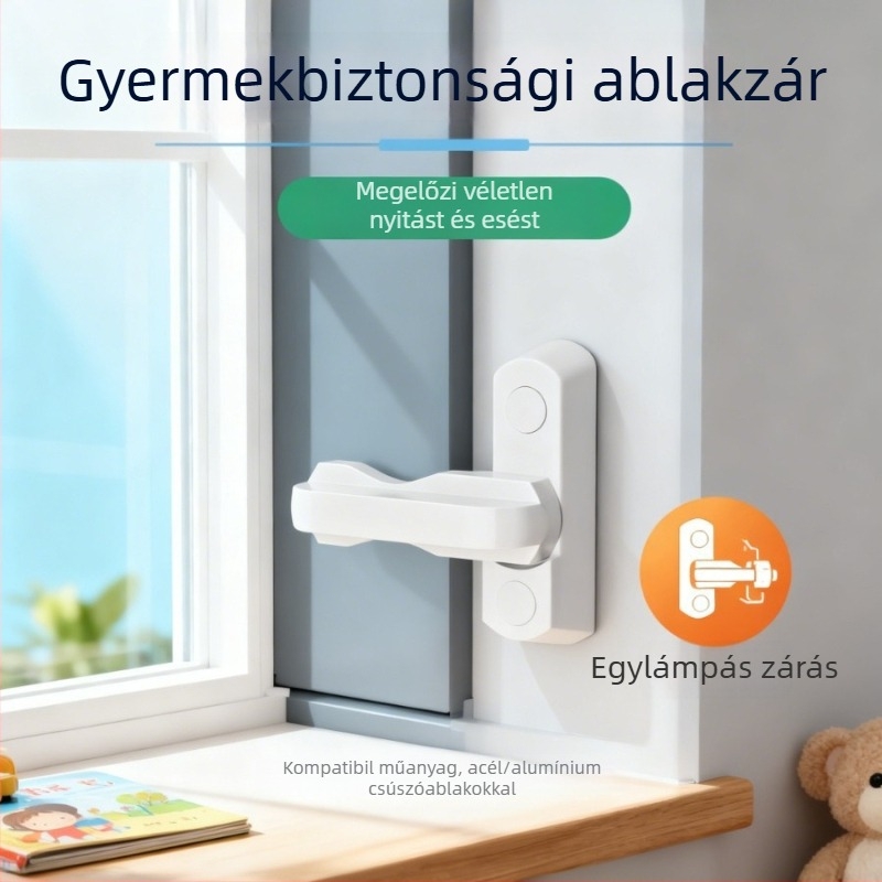 T-típusú ablakzár (Anyag: műanyag, alumínium ötvözet; Márka: Friendly; Stílus: Modern minimalista)