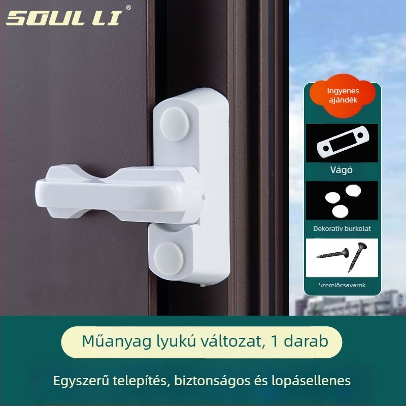 T-típusú ablakzár (Anyag: műanyag, alumínium ötvözet; Márka: Friendly; Stílus: Modern minimalista)