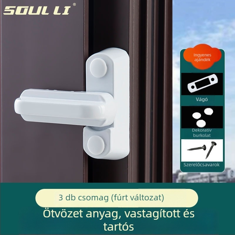 T-típusú ablakzár (Anyag: műanyag, alumínium ötvözet; Márka: Friendly; Stílus: Modern minimalista)