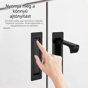 Szekrényajtó fogantyú – rozsdamentes acél, öntvény, rejtett szerelés, csík alakú, modell YC-304