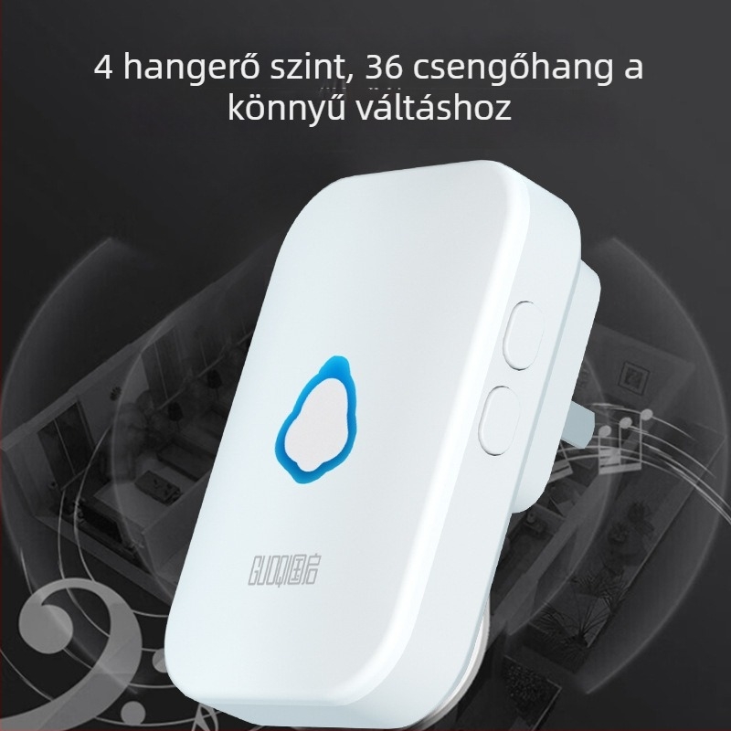 Vezeték nélküli ajtócsengő távirányítással (Modell Hz-6826, Termékkód 6826, 220V)