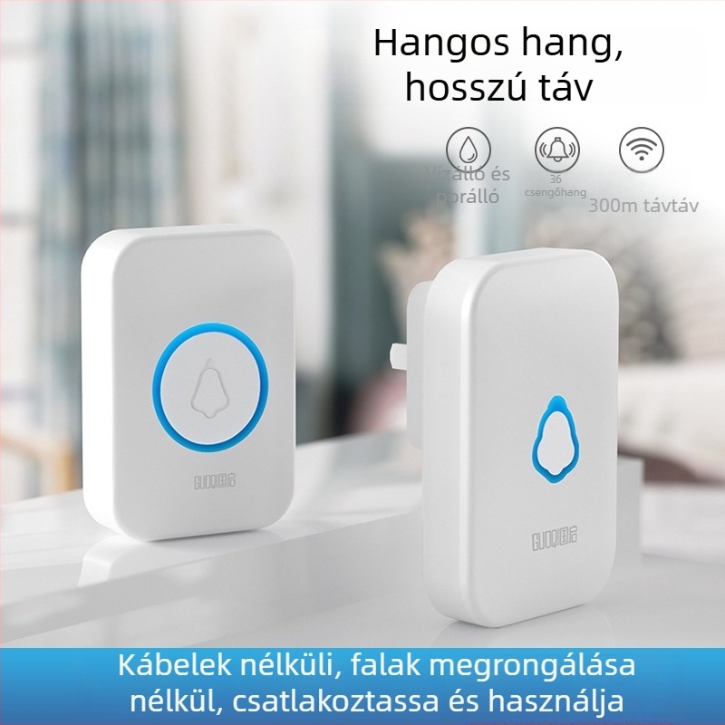 Vezeték nélküli ajtócsengő távirányítással (Modell Hz-6826, Termékkód 6826, 220V)