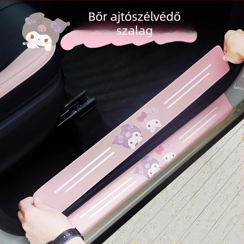 Kuromi rajzú autó küszöbvédő csík, ütésvédő, karcolás elleni védelem, univerzális használat